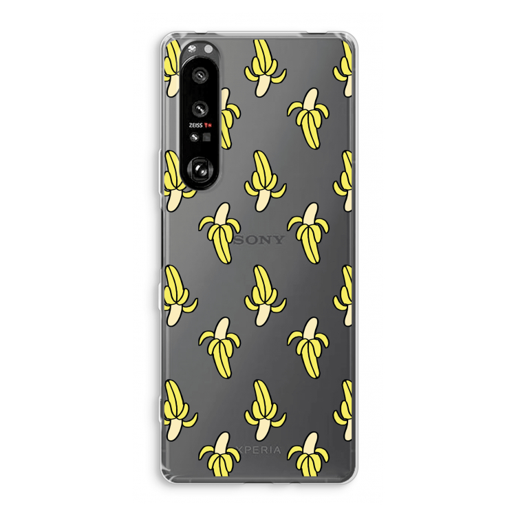 Bananas: Sony Xperia 1 III Transparant Hoesje