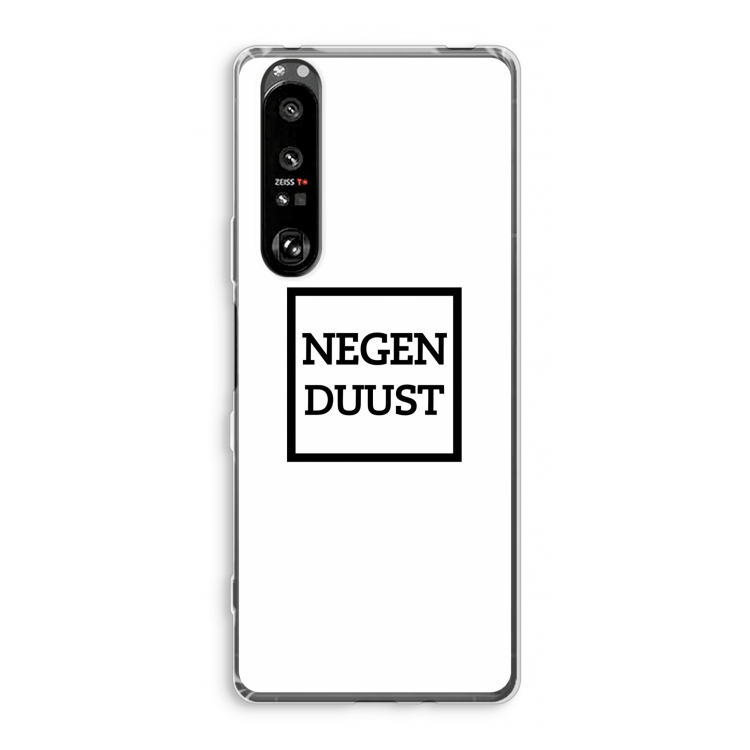 Negenduust vierkant: Sony Xperia 1 III Transparant Hoesje