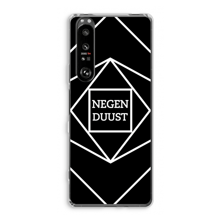 Negenduust geometrisch: Sony Xperia 1 III Transparant Hoesje