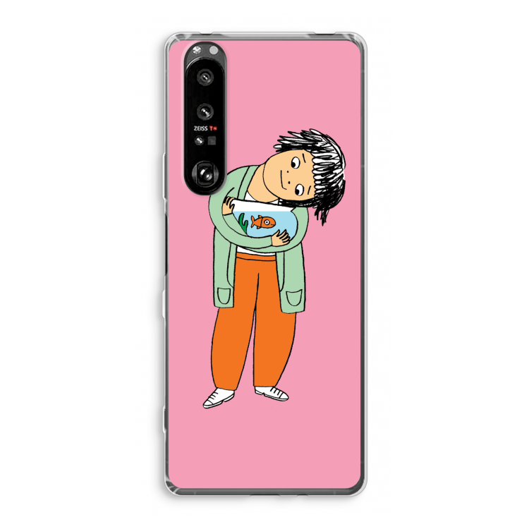 Visknuffel: Sony Xperia 1 III Transparant Hoesje