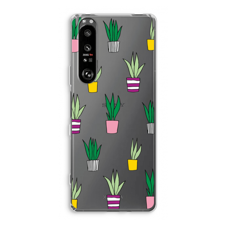 Sanseveria: Sony Xperia 1 III Transparant Hoesje
