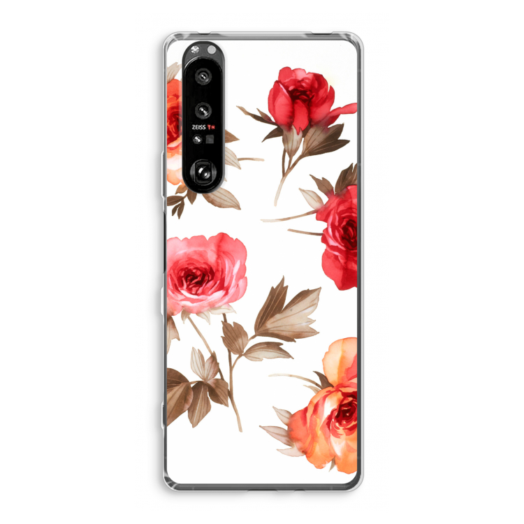 Roosjes: Sony Xperia 1 III Transparant Hoesje