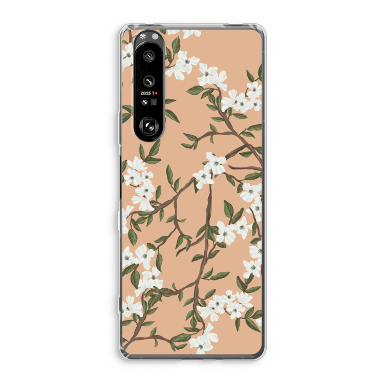 Blossoming spring: Sony Xperia 1 III Transparant Hoesje