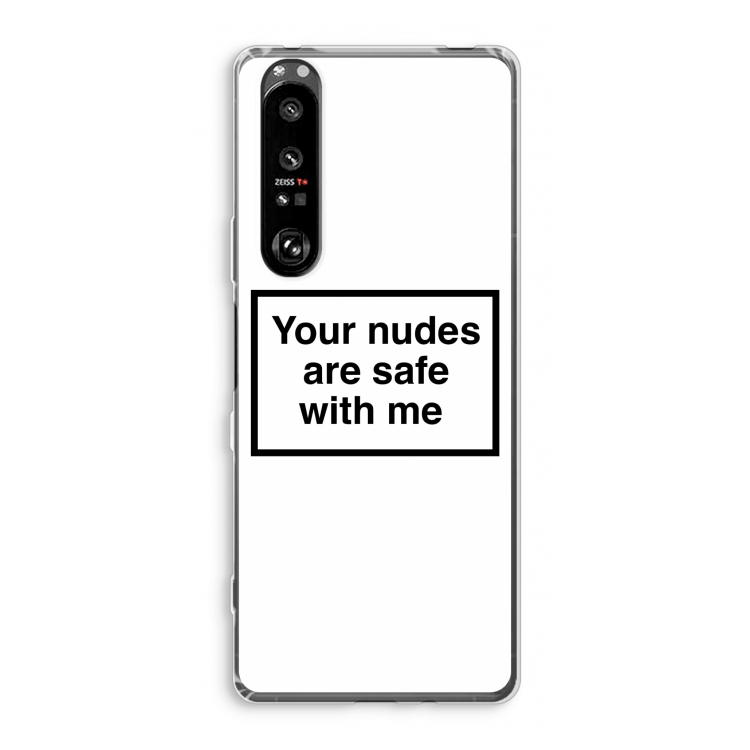Safe with me: Sony Xperia 1 III Transparant Hoesje