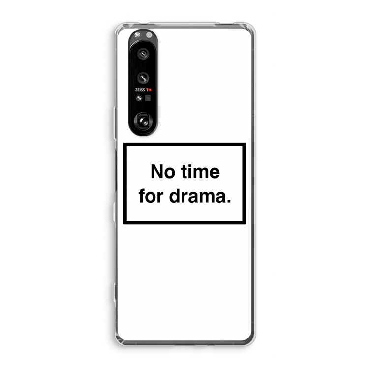 No drama: Sony Xperia 1 III Transparant Hoesje
