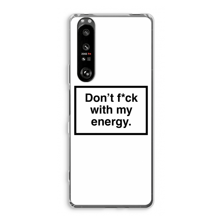 My energy: Sony Xperia 1 III Transparant Hoesje