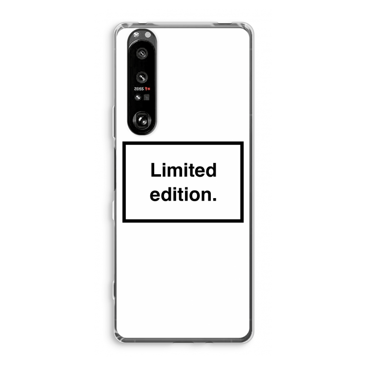 Limited edition: Sony Xperia 1 III Transparant Hoesje