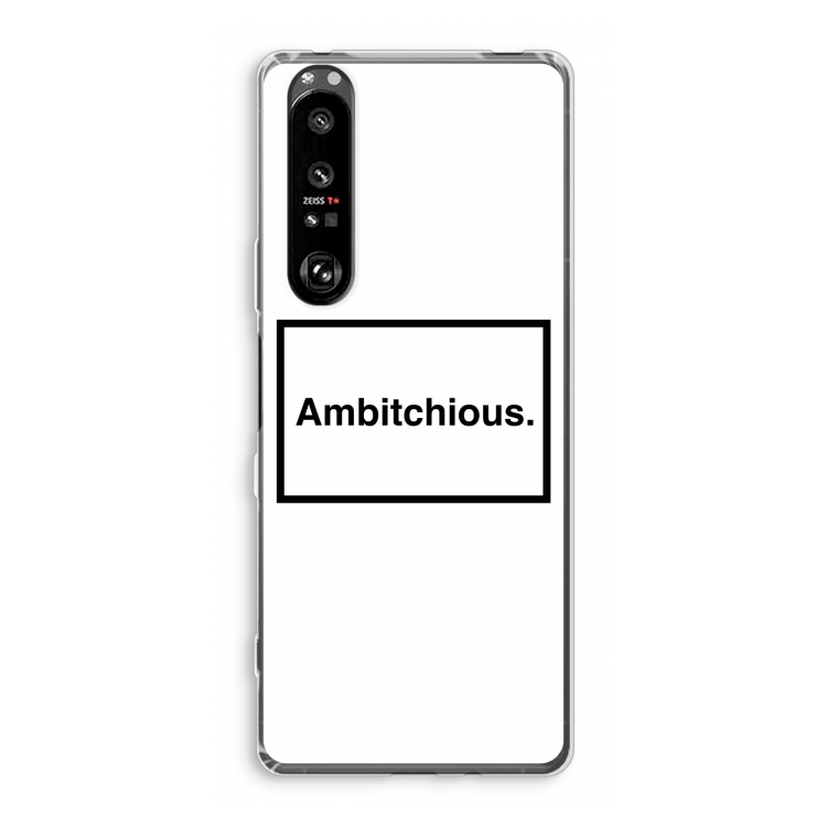 Ambitchious: Sony Xperia 1 III Transparant Hoesje