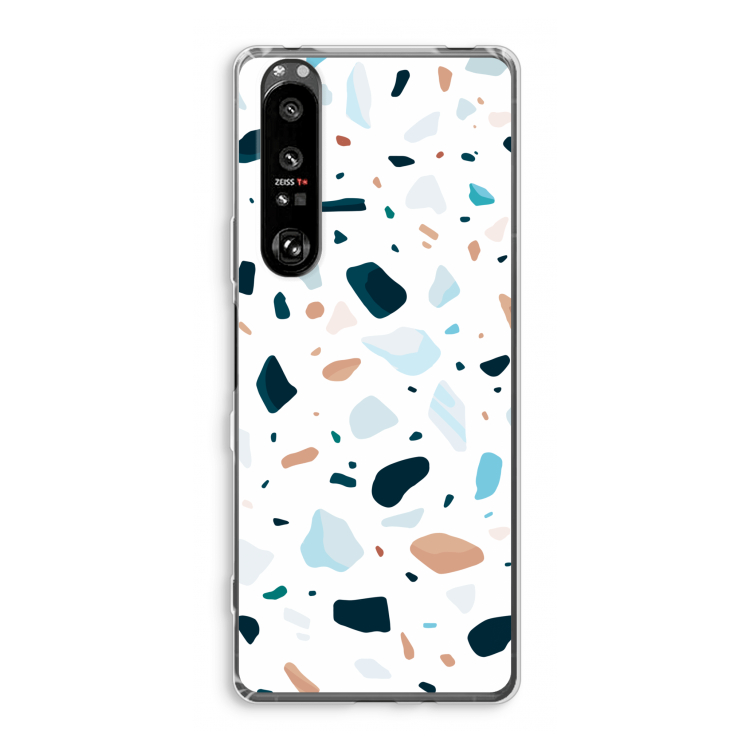 Terrazzo N°13: Sony Xperia 1 III Transparant Hoesje