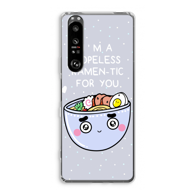 I'm A Hopeless Ramen-Tic For You: Sony Xperia 1 III Transparant Hoesje