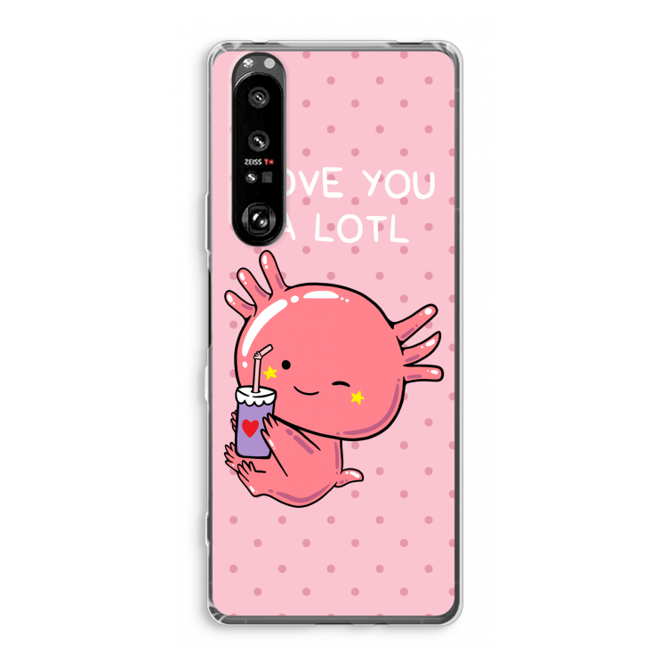 Love You A Lotl: Sony Xperia 1 III Transparant Hoesje