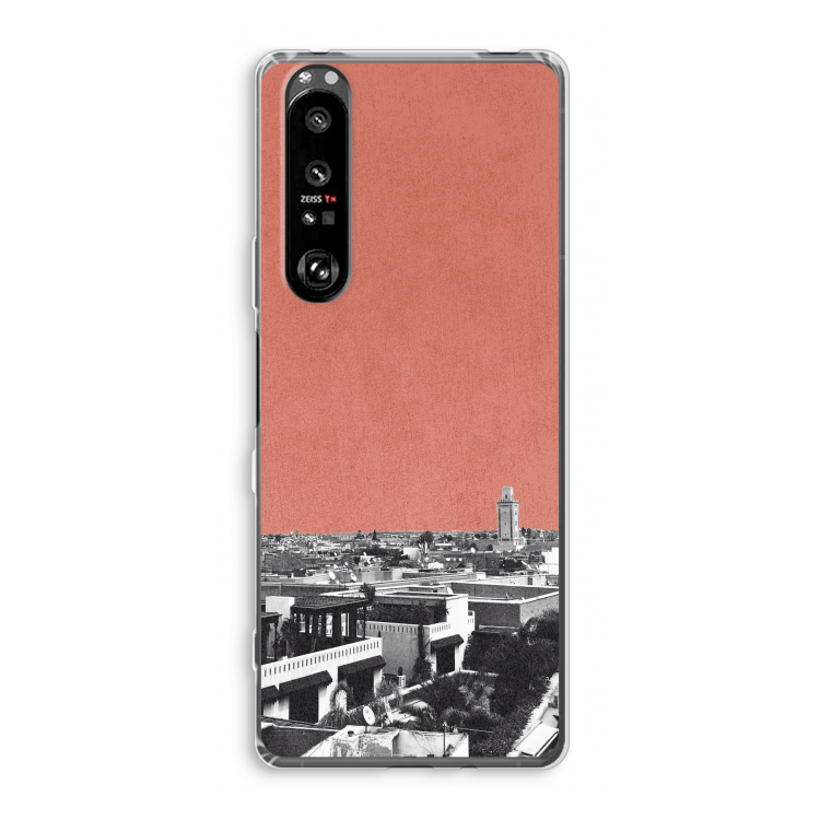 Marrakech Skyline : Sony Xperia 1 III Transparant Hoesje