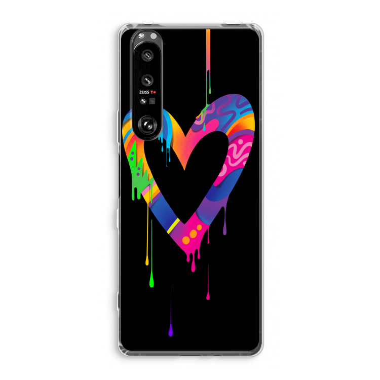 Melts My Heart: Sony Xperia 1 III Transparant Hoesje