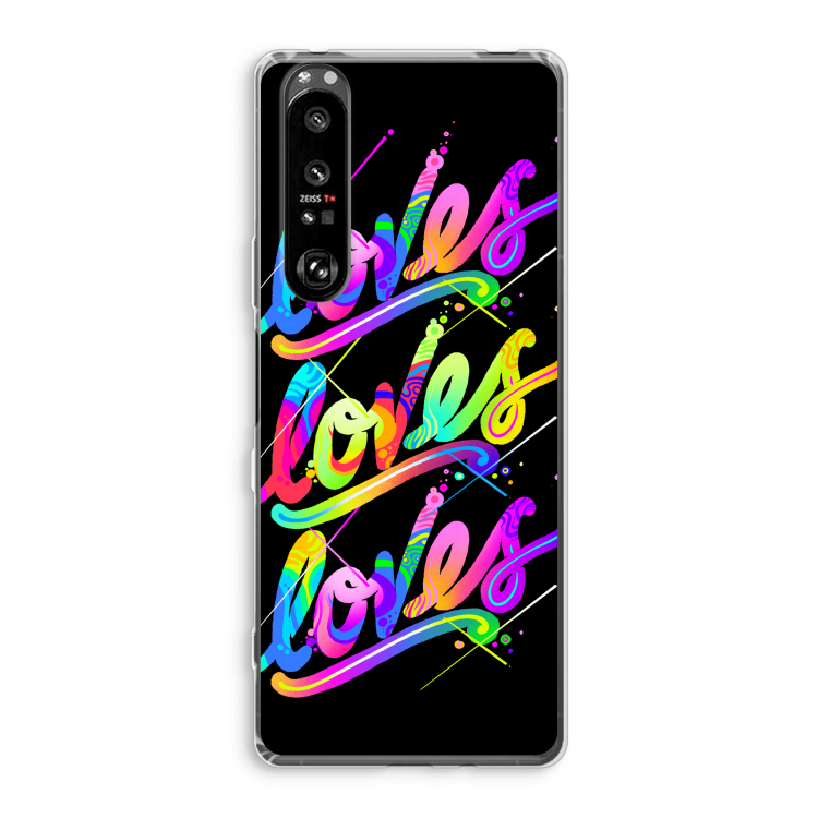 Loves: Sony Xperia 1 III Transparant Hoesje