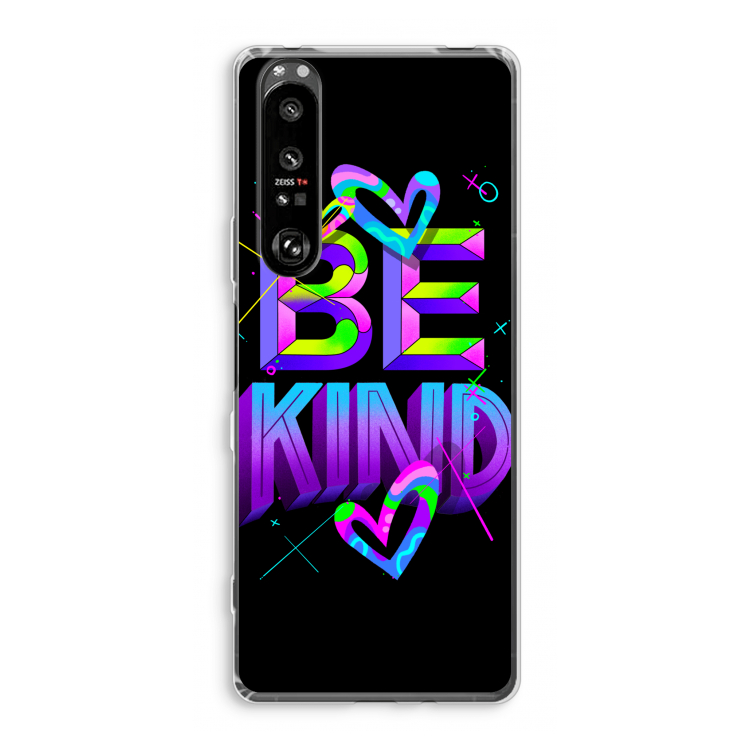 Be Kind: Sony Xperia 1 III Transparant Hoesje