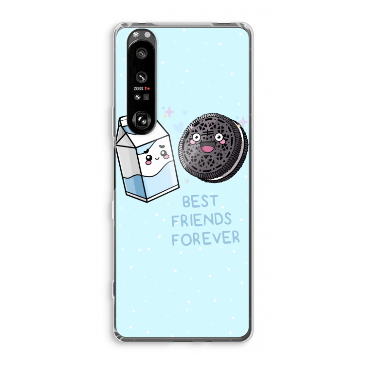 Best Friend Forever: Sony Xperia 1 III Transparant Hoesje