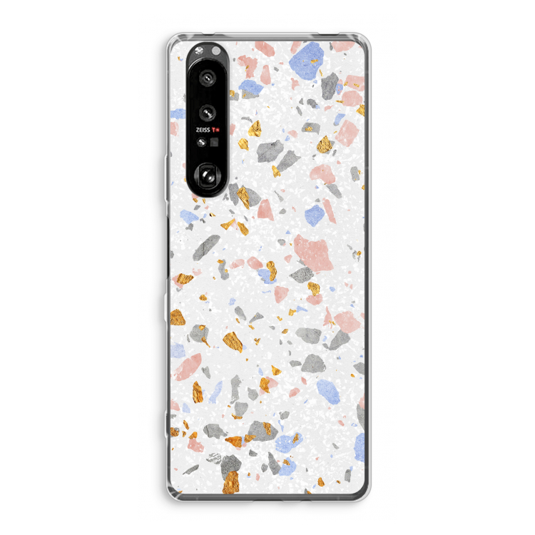 Terrazzo N°8: Sony Xperia 1 III Transparant Hoesje