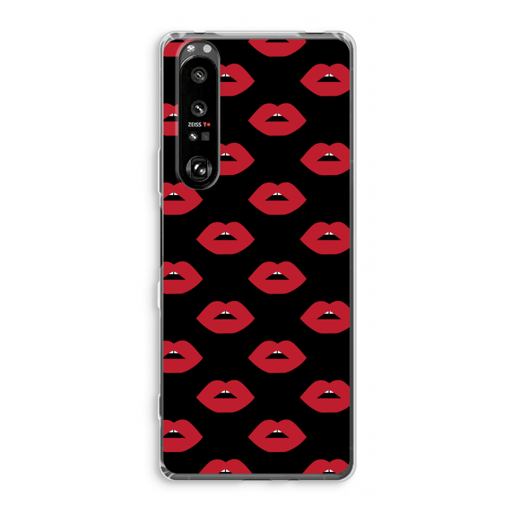 Lips: Sony Xperia 1 III Transparant Hoesje