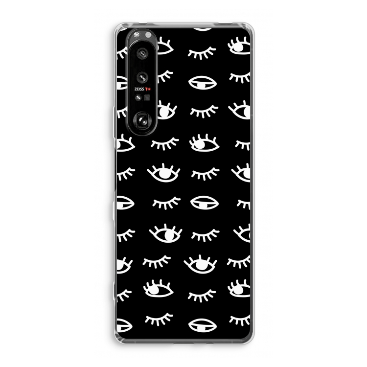 Eye pattern #3: Sony Xperia 1 III Transparant Hoesje