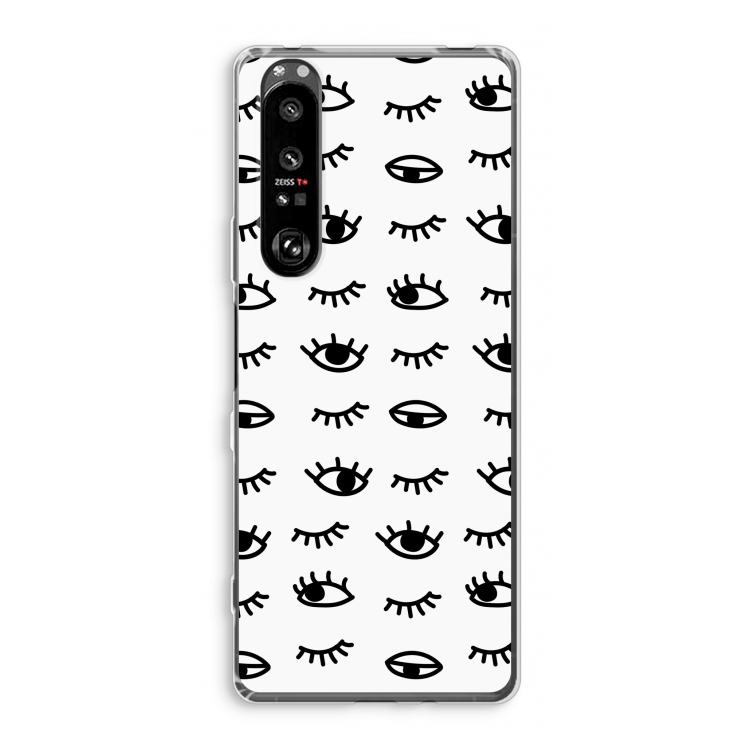 Eye pattern #2: Sony Xperia 1 III Transparant Hoesje
