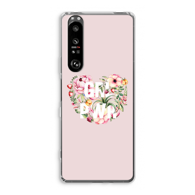 GRL PWR Flower: Sony Xperia 1 III Transparant Hoesje