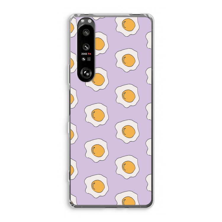 Bacon to my eggs #1: Sony Xperia 1 III Transparant Hoesje