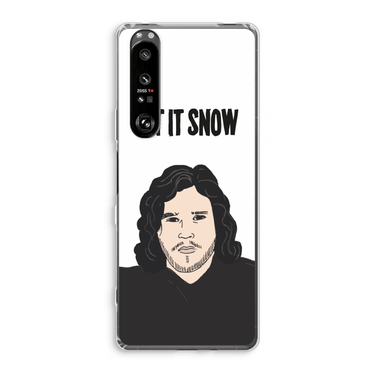 Let It Snow: Sony Xperia 1 III Transparant Hoesje