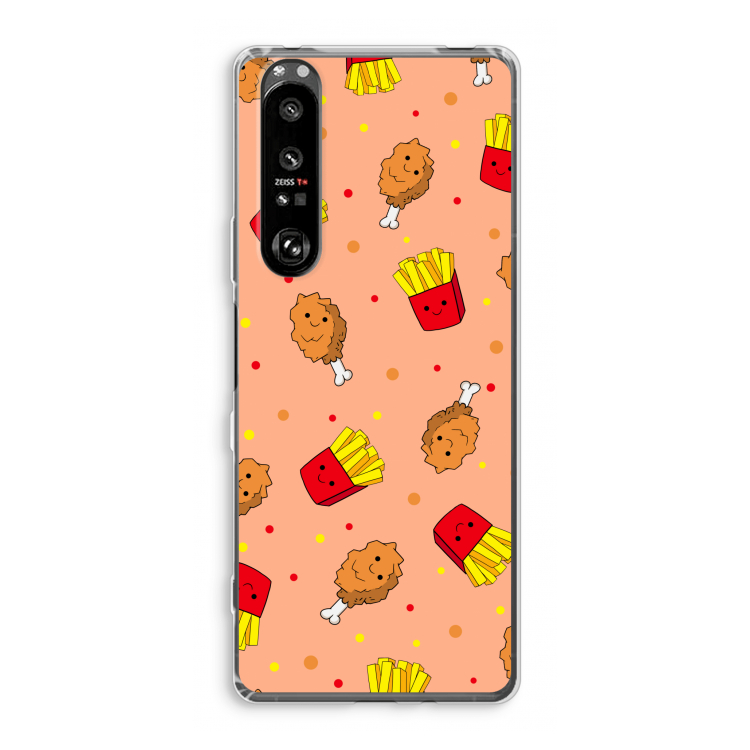 Chicken 'n Fries: Sony Xperia 1 III Transparant Hoesje