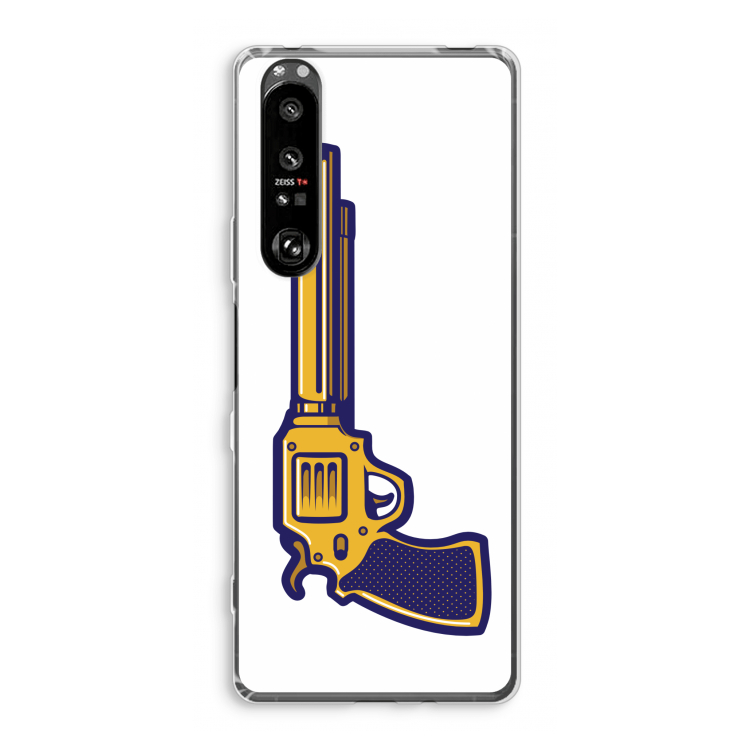 Pew Pew Pew: Sony Xperia 1 III Transparant Hoesje