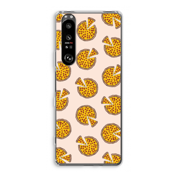 You Had Me At Pizza: Sony Xperia 1 III Transparant Hoesje