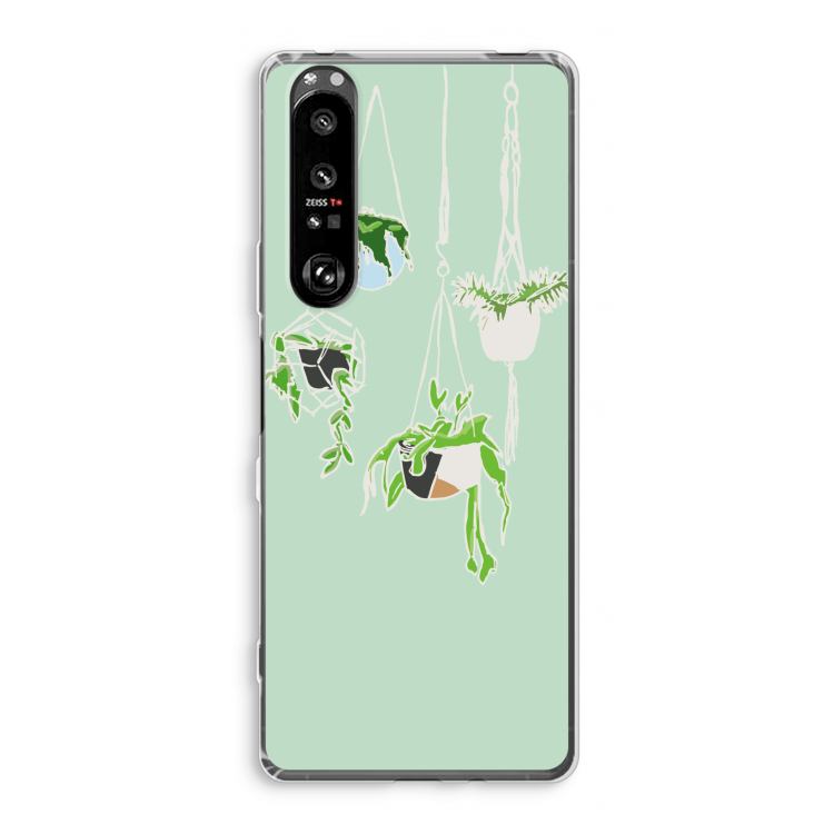 Hang In There: Sony Xperia 1 III Transparant Hoesje