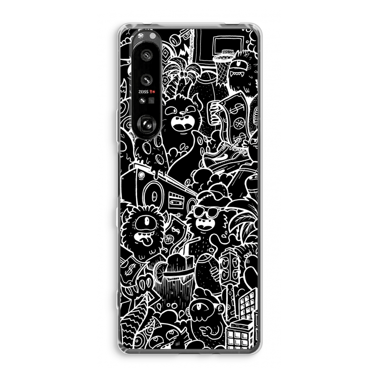 Vexx Black City : Sony Xperia 1 III Transparant Hoesje