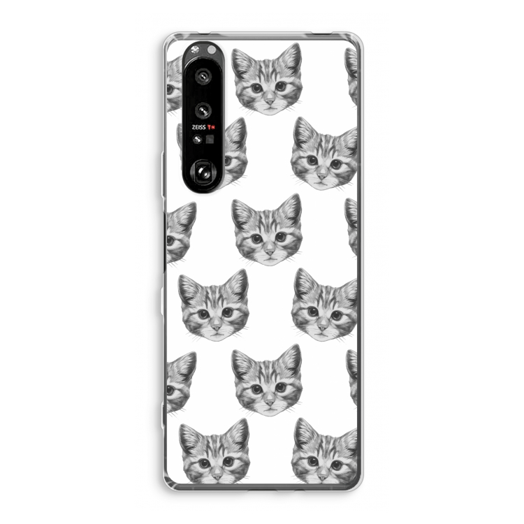 Kitten: Sony Xperia 1 III Transparant Hoesje
