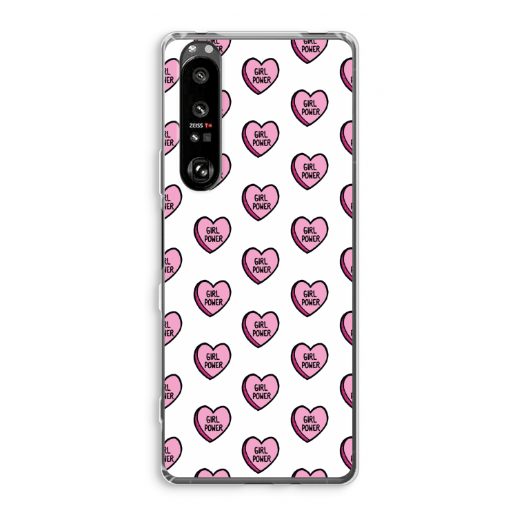 GIRL POWER: Sony Xperia 1 III Transparant Hoesje
