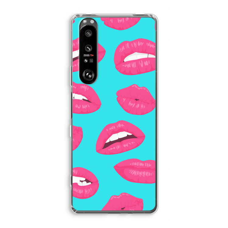 Bite my lip: Sony Xperia 1 III Transparant Hoesje