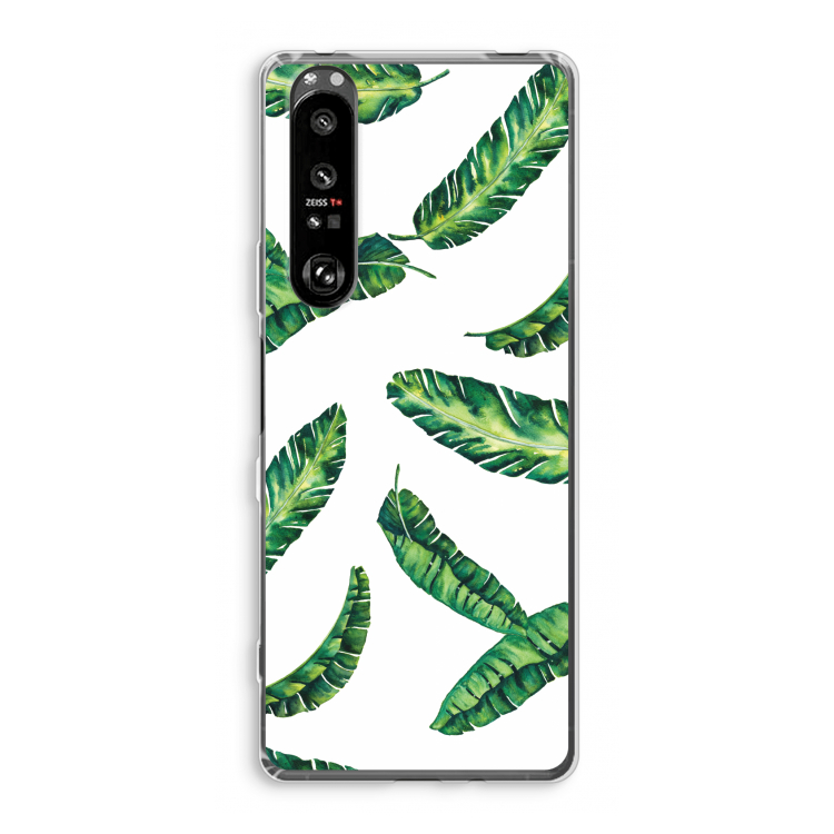 Lange bladeren: Sony Xperia 1 III Transparant Hoesje