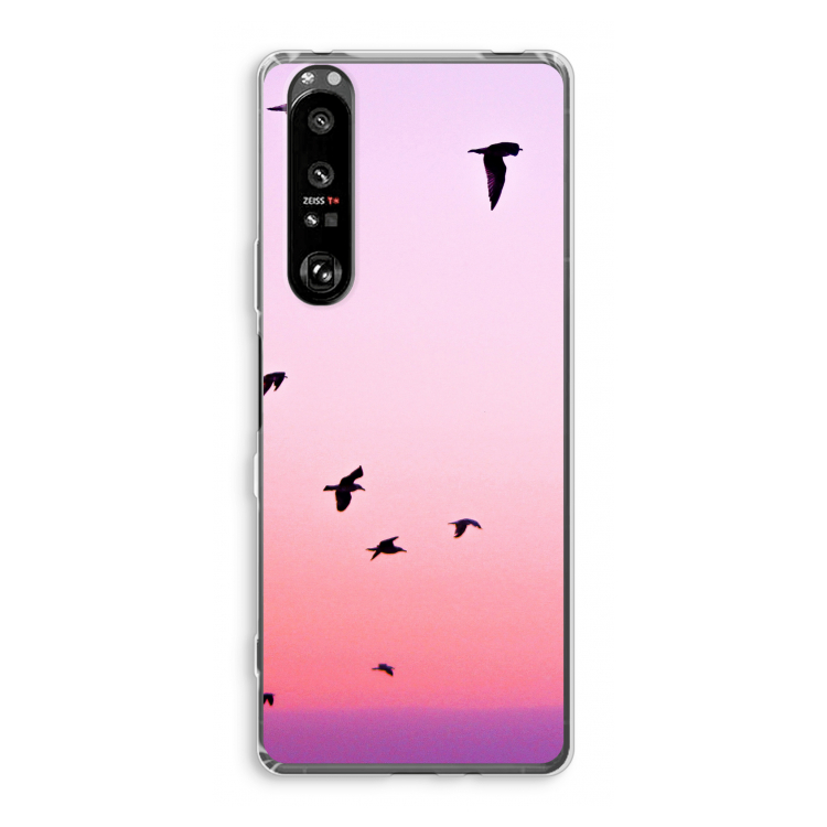 Fly away: Sony Xperia 1 III Transparant Hoesje