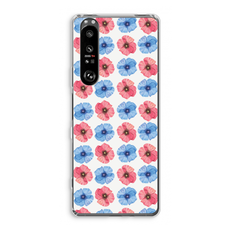 Klaproosjes: Sony Xperia 1 III Transparant Hoesje