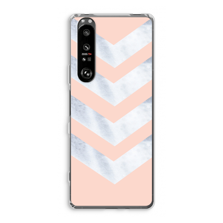 Marmeren pijlen: Sony Xperia 1 III Transparant Hoesje
