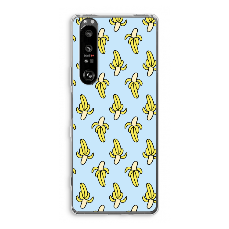 Bananas: Sony Xperia 1 III Transparant Hoesje