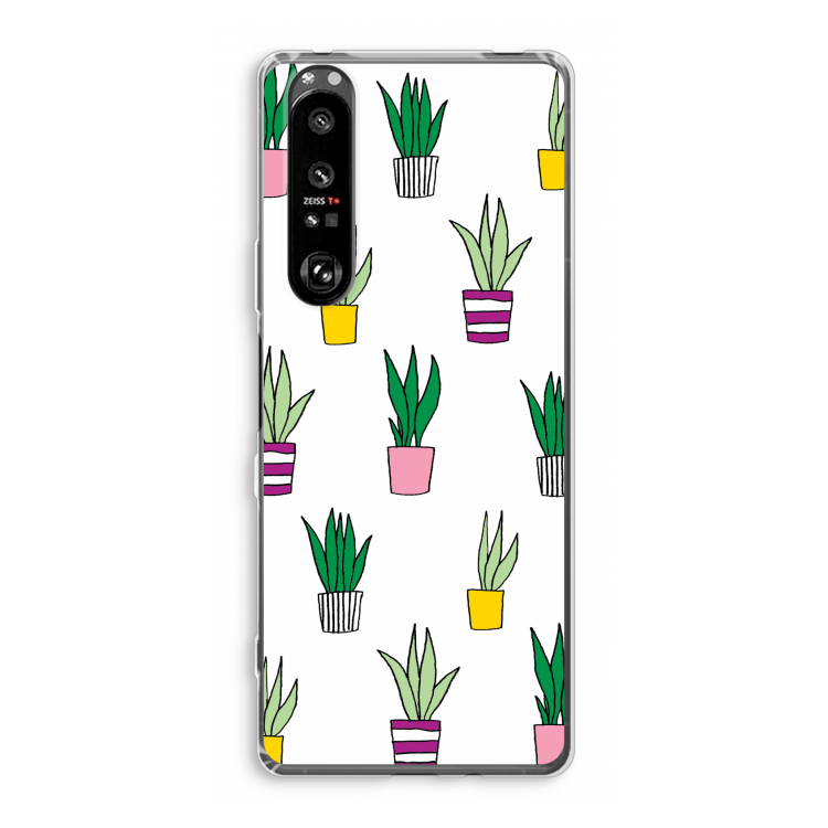Sanseveria: Sony Xperia 1 III Transparant Hoesje