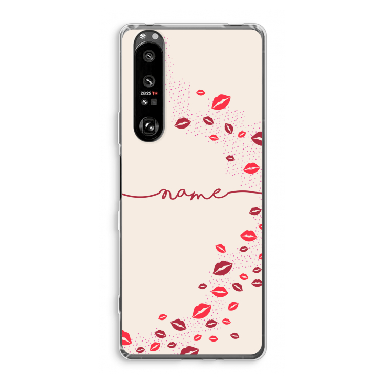 Kusjes: Sony Xperia 1 III Transparant Hoesje