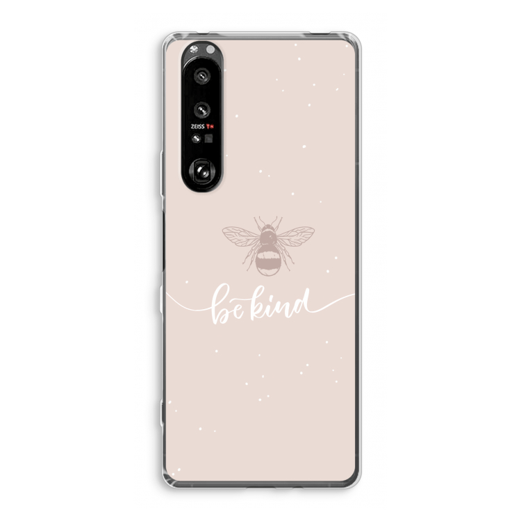 Be(e) kind: Sony Xperia 1 III Transparant Hoesje