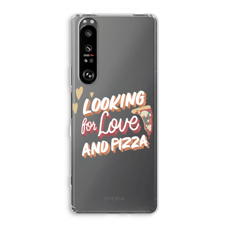 Pizza is the answer: Sony Xperia 1 III Transparant Hoesje