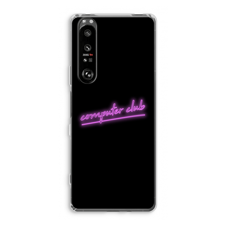 Vice Black: Sony Xperia 1 III Transparant Hoesje