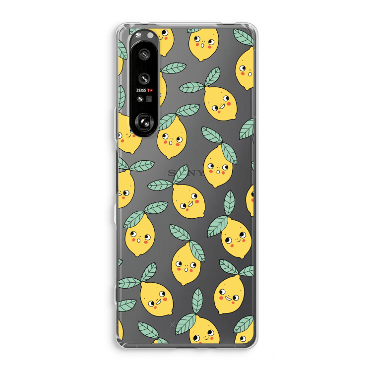 Citroenen: Sony Xperia 1 III Transparant Hoesje