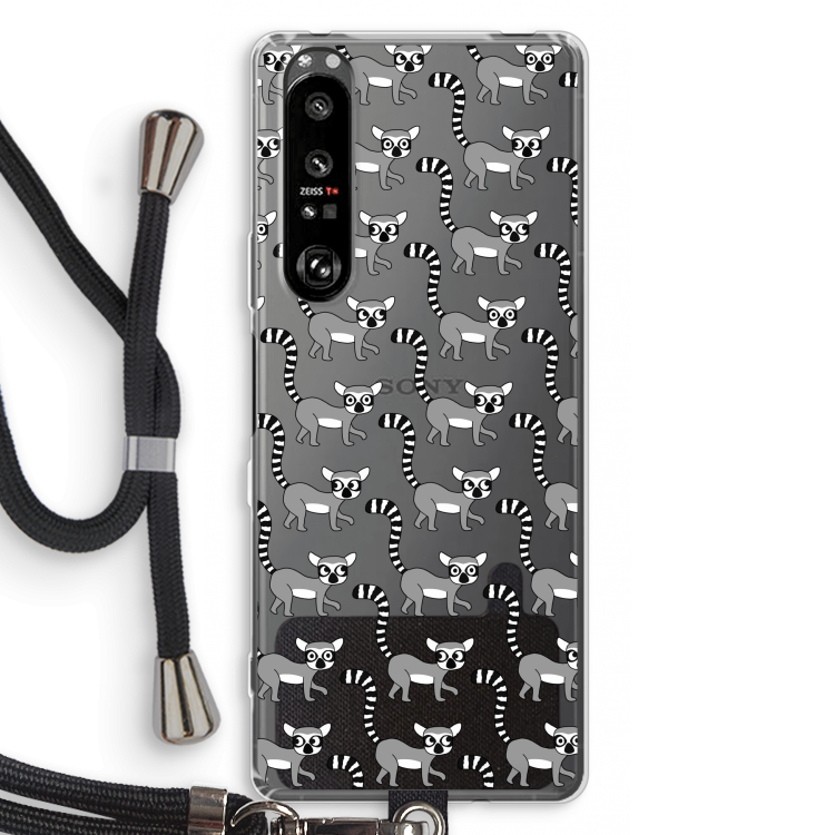 Makis: Sony Xperia 1 III Transparant Hoesje met koord
