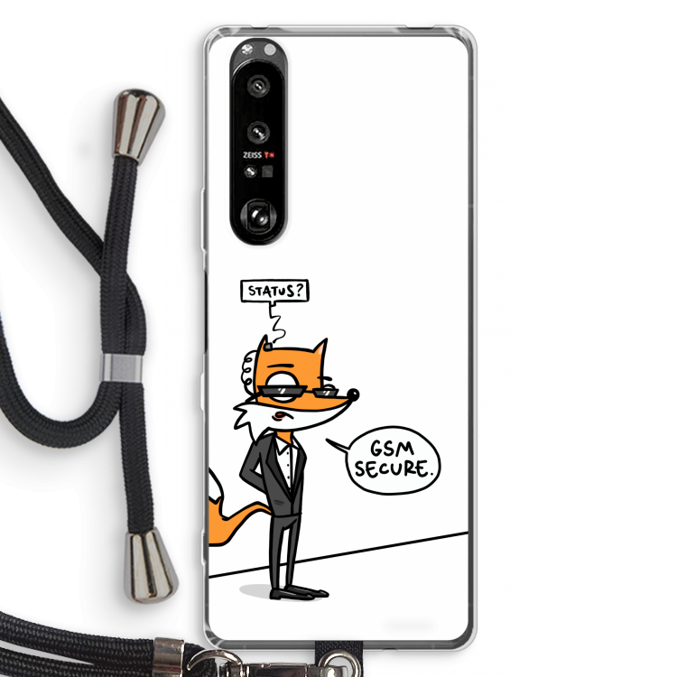 GSM secure: Sony Xperia 1 III Transparant Hoesje met koord