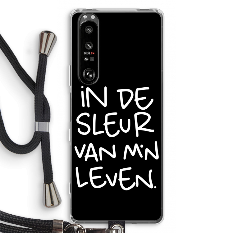 De Sleur: Sony Xperia 1 III Transparant Hoesje met koord