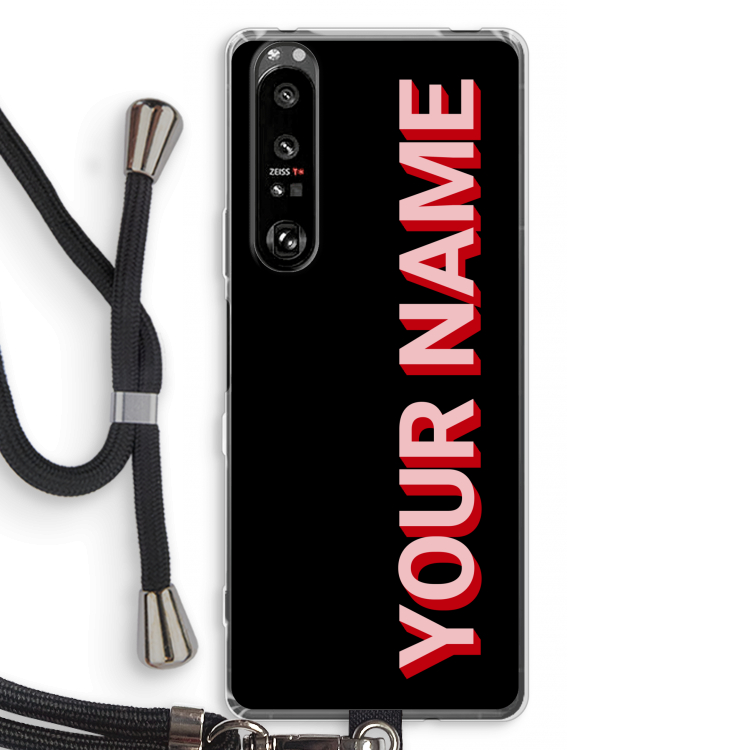 Namecase: Sony Xperia 1 III Transparant Hoesje met koord